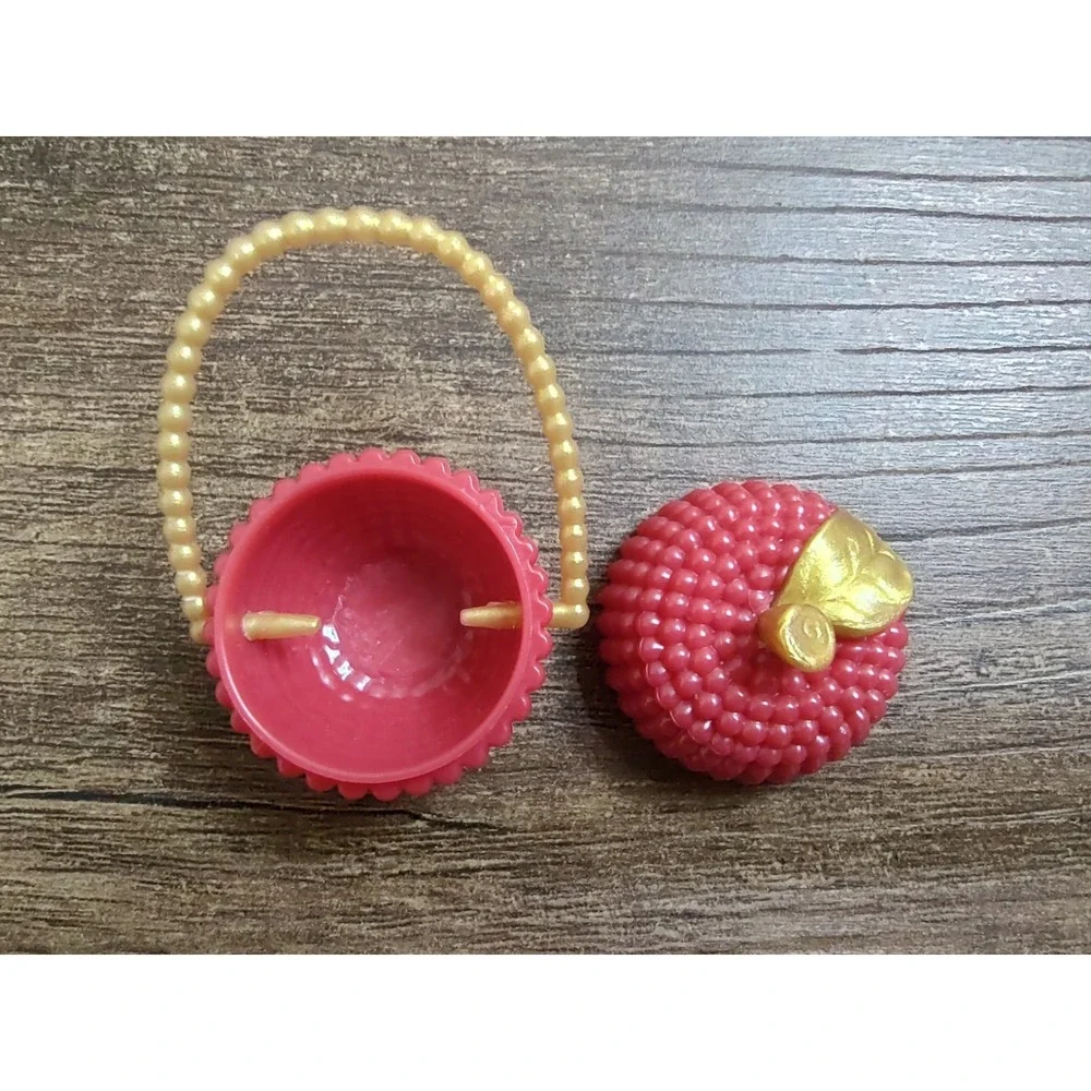 Ever After High Doll Apple White First Chapter Apple Shape Purse Bag Red Gold